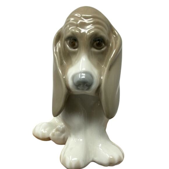 Dalia Basset‎ Hound Figurine Handcrafted Mexico Glossy Porcelain - Picture 7 of 7